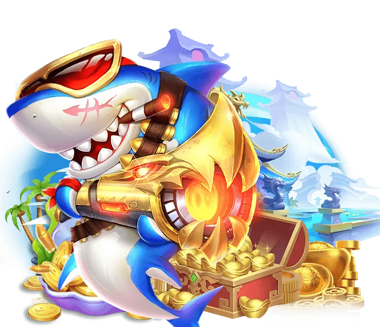 Giao diện game bắn cá online với nhiều loài cá và phần thưởng